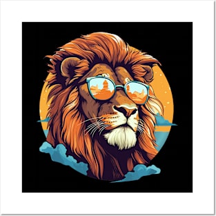 cool lion Posters and Art